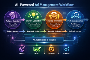 AO-optimized online ad management workflow